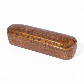 Antique Kashmiri Paisley Lacquer Box