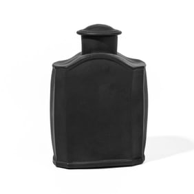 Wedgwood & Bentley Black Basalt Tea Caddy