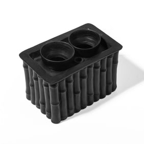 Wedgwood & Bentley Black Basalt Bamboo Bulb Pot