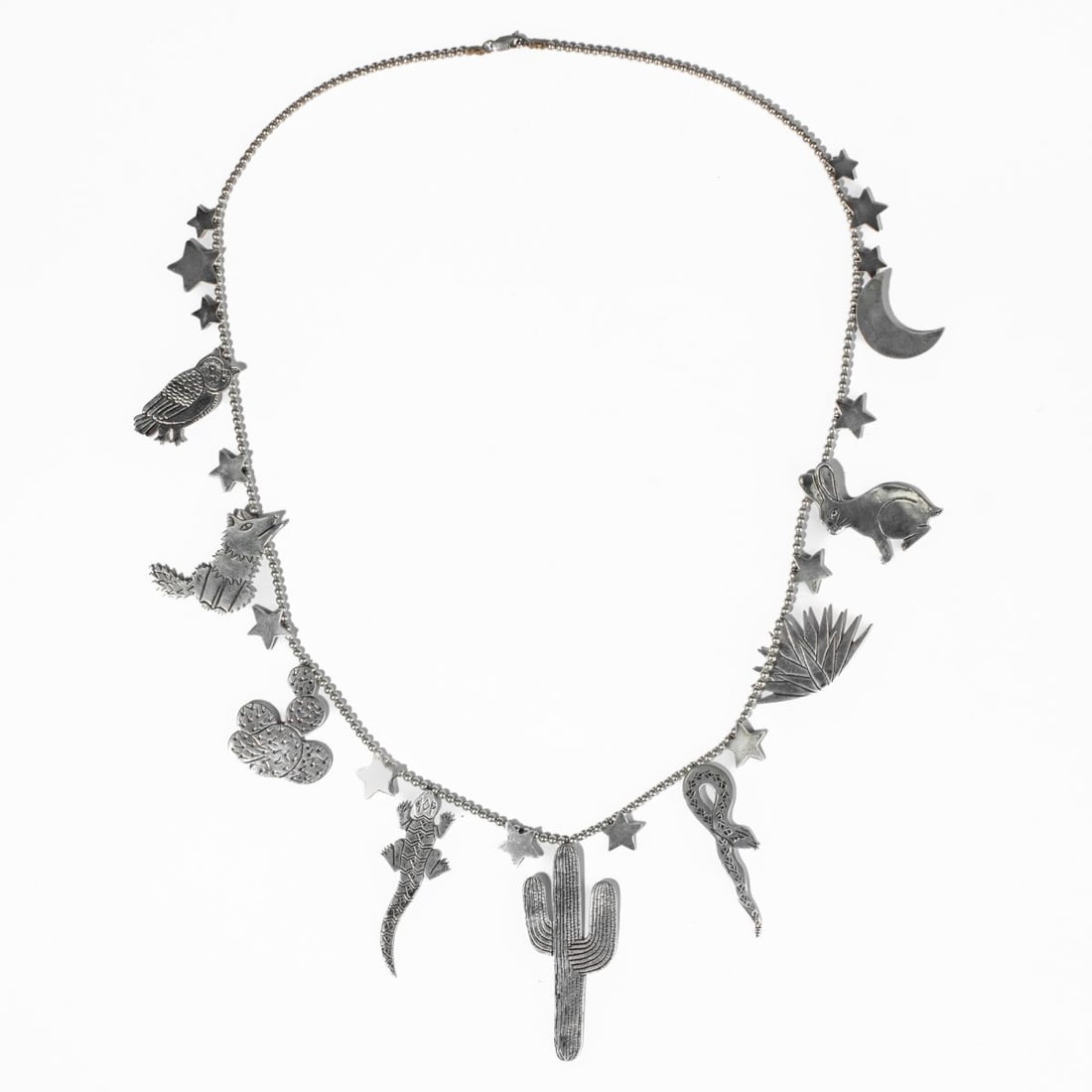 Kristi Davis Navajo Sterling Charm Necklace (1 of 7)