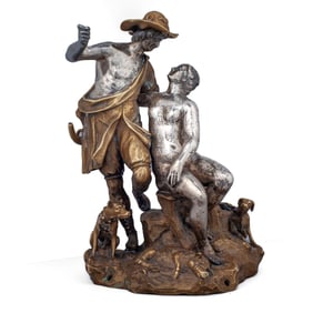 Francesco Fanelli Attrib Silver Bronze Scupture