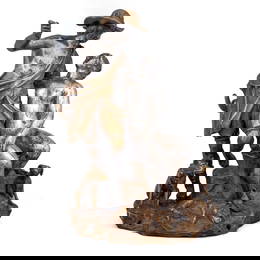 Francesco Fanelli Attributed Silver Bronze Sculpture