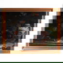 19th C. Dachshund Dog Oil on Canvas Painting / MacConnal Mason & Son Ltd.