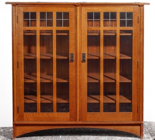 Stickley Mission Oak 89-704 Double Bookcase