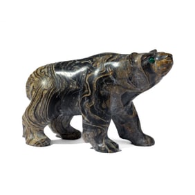 Large Native American Zuni Stone Bear Fetish
