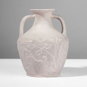 English Parian Ware Portland Vase