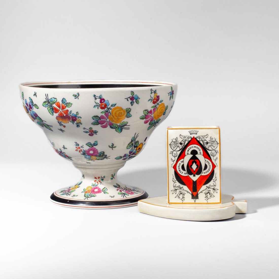 Wedgwood Playing Card Vesta Match Holder / Compote (1 of 6)