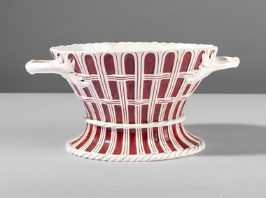 Wedgwood Creamware Bouquetiere Flower Pot