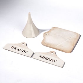 Wedgwood Wine Barrel Tags / Farrow and Jackson