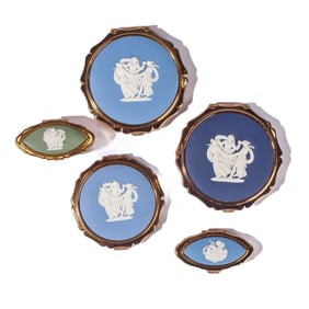 Wedgwood Jasperware Compacts / Lipstick Holder