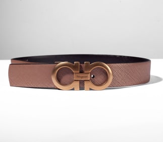 Ferragamo Gancini Buckle Reversible Belt