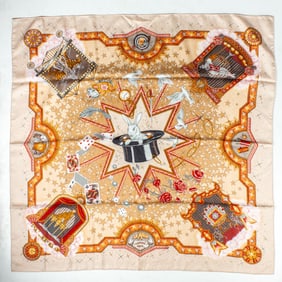 Vintage Hermes "La Magie" Silk Scarf