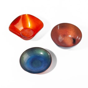 Mid Century Enamel bowls / Leon Statham