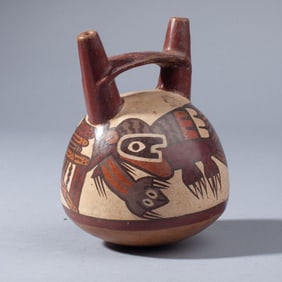 Pre-Columbian Nazca Stirrup Vessel