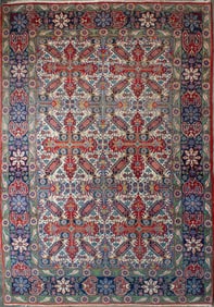 Antique Persian Malayer Hand Knotted Rug