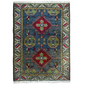 Hand Knotted Kazak Style Rug