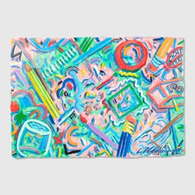 C.T. Chew (WA) "Whirlpool" Acrylic on Paper