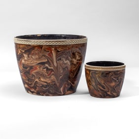 Wedgwood & Bentley Agateware Garden & Plant Pot