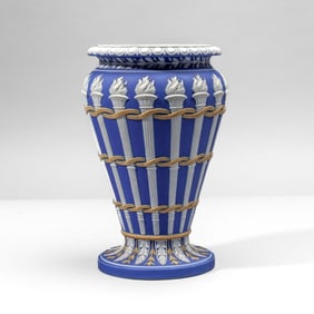 Wedgwood Tricolor Jasperware Torch Vase