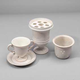 Wedgwood Solid White Jasperware Bough Pot
