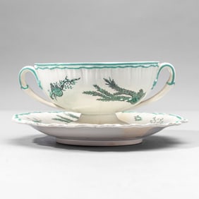 Wedgwood Creamware Shell & Coral Sauce Tureen