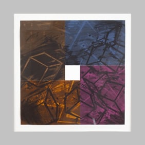 Mel Bochner "Four Color Quartet" Lithographs