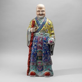 Impressive Chinese Porcelain Figure God Shouxing