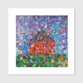 Jennifer Bartlett "House: Dots, Hatches" Serigraph