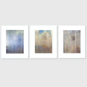Sherrie Levine "Cathedrals" Set of 3 Iris Prints