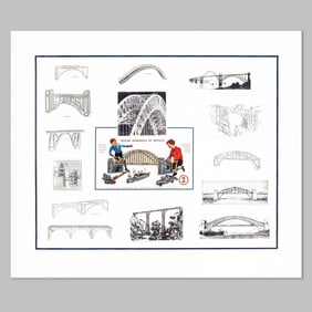 Chris Burden "Arch Bridges" Aquatint