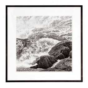 Kit-Keung Kan "White Water 25" Sumi ink