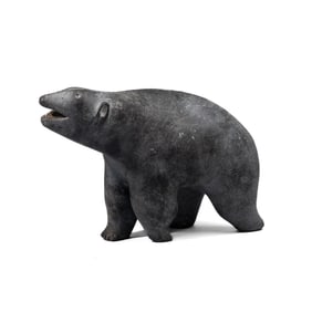 Inupiat / Alaska Inuit Soapstone Bear Sculpture