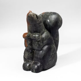 Miles Metzger (CA) Soapstone Squirrel Statue