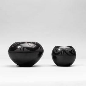 2 San Ildefonso Blackware / Barbara Gonzales