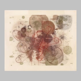 Judy Pfaff "Half a Dozen or the Other" Aquatint