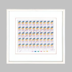 Sister Corita Kent signed "Love" USPS Stamp Sheet