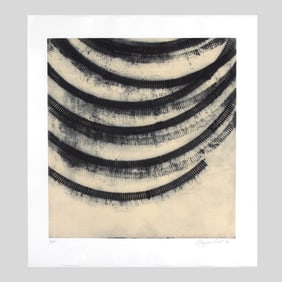 Deborah Oropallo "Rails" Woodcut and Etching