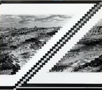 JD Marston "Top of the World, Utah" Photograph: JD Marston (Colorado) "Top of the World, San Rafael Swell, Utah" Black & White Photograph, 1999. Edition 2/95. Signed and editioned in pencil on matboard, Photographer COA adhered to verso. Photograph
