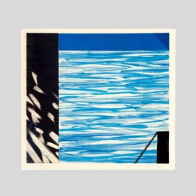 Hiroki Morinoue "Harbor View" Color Monotype Print