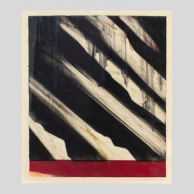 Hiroki Morinoue  "The Cliff" Color Monotype Print