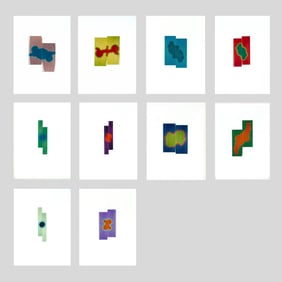 Penelope Umbrico 10pc "Computer Drawings" Collages