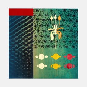 Richard Gate "Seed, Saturn, Wave" Oil on Panel