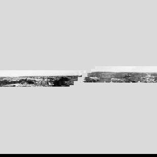 Richard Malogorski "Canyon De Chelly" Panoramic: Richard Malogorski (Ohio) "Canyon De Chelly, Winter Afternoon" Cirkut Panoramic Silver Gelatin Photograph Print, 1997. Edition of 75. Photograph measures 8x69"; framed in black wood with overall size
