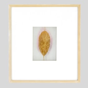 Cheryl Calleri "White Pyramidal" Mixed Media