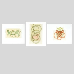 Mari Andrews 3-Piece Mixed Media Etchings