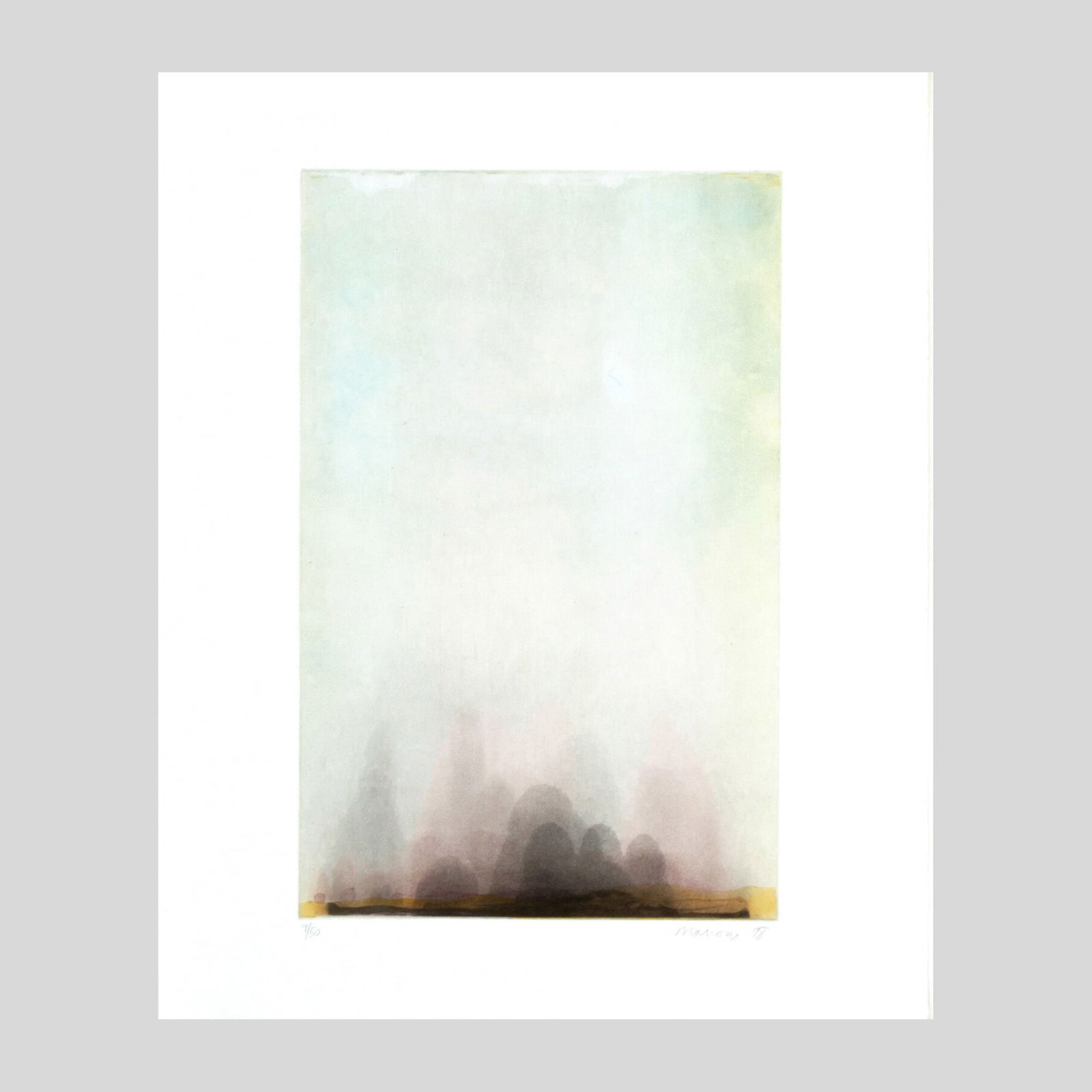 Tom Marioni "Process Landscape" Aquatint (1 of 2)