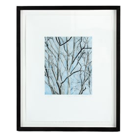 Sylvia Mangold "Pin Oak Detail" Aquatint