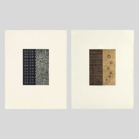 David Shapiro Pair "Mirror " Lithographs