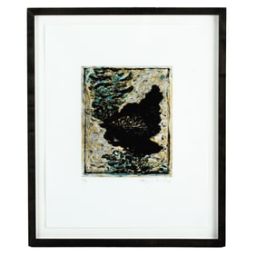 Bryan Hunt "Small Cairn" Aquatint Etching