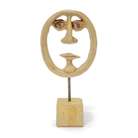 David Gil for Bennington "Face" Ceramic Sculpture